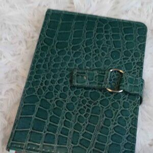 Sheffield Home Green Faux Leather Lined Journal